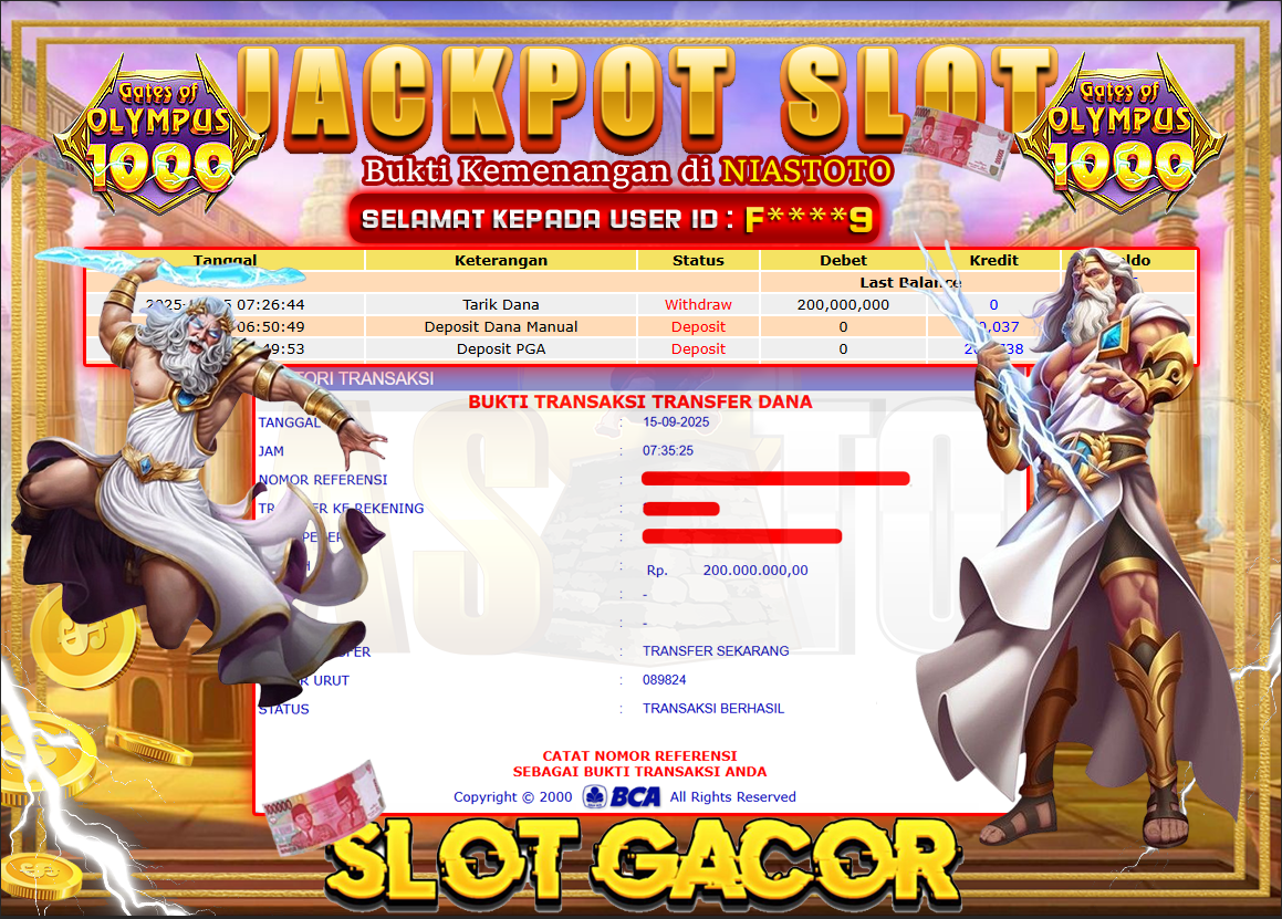 Bukti Jackpot Lunas NiasToto
