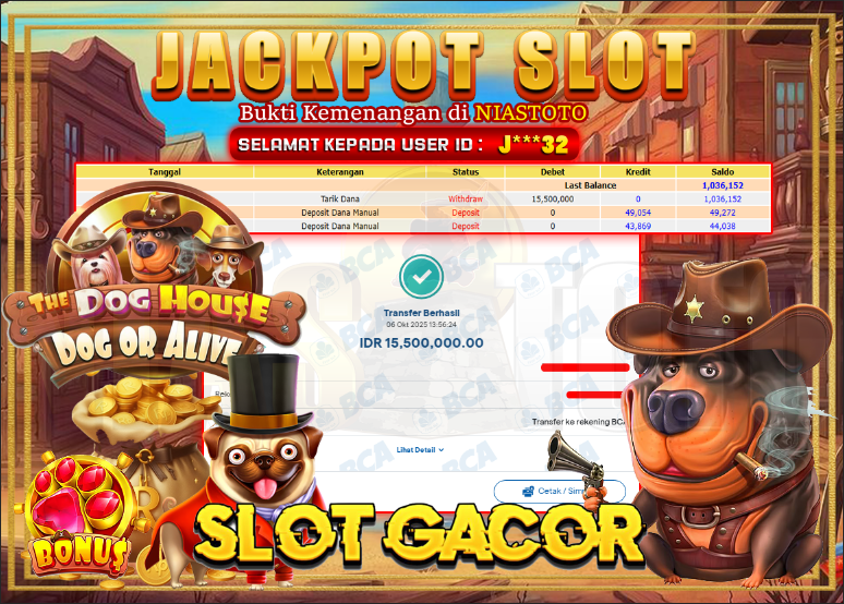 Bukti Jackpot Lunas NiasToto